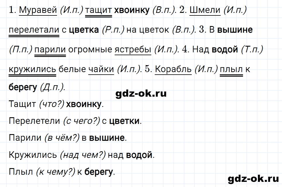 Упражнение номер 121 страница 53 из ГДЗ к рабочей тетради часть 1 по русскому языку 4 класс Канакина