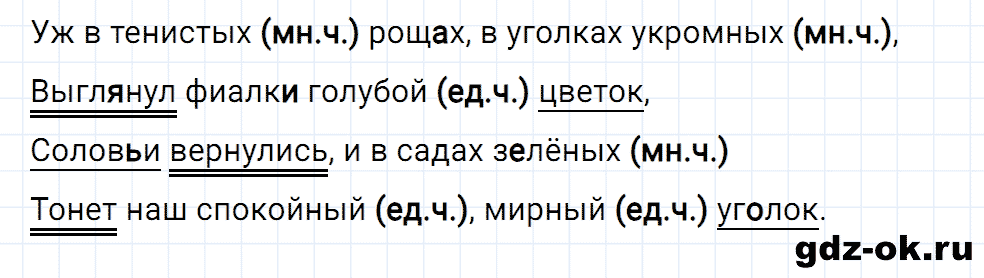 Упражнение номер 11 страница 6 из ГДЗ к рабочей тетради часть 2 по русскому языку 4 класс Канакина