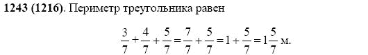 Задание номер 1243 из ГДЗ по математике 5 класс Виленкин, Жохов, Чесноков