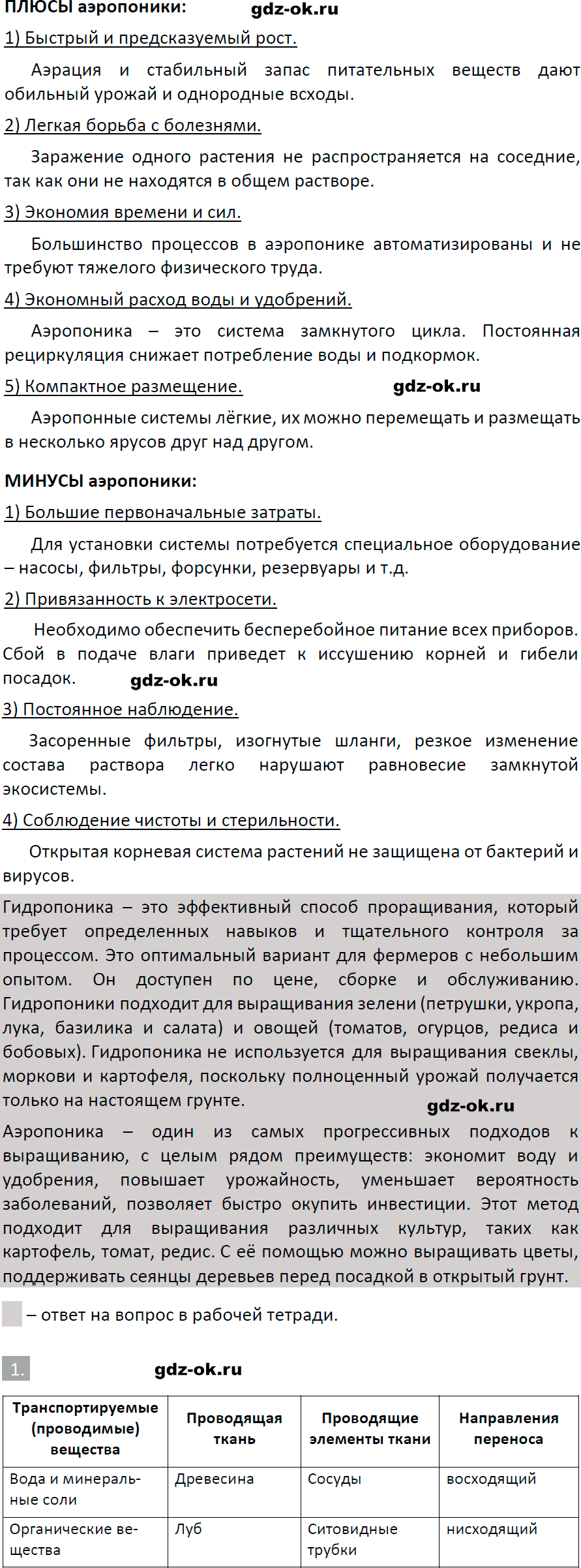 Решение заданий со страницы 86 рабочая тетрадь из ГДЗ по биологии 6 класс Пасечник с ракушкой - фрагмент 2