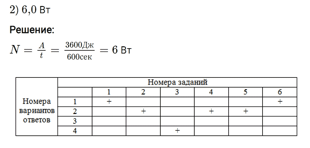 Тренировочный тест 8 задание 4 из ГДЗ к рабочей тетради по физике 7 класс Ханнанова к учебнику Перышкина