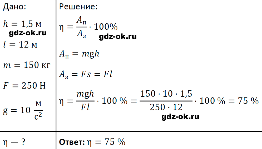 ГДЗ, задача для повторения 112 из учебника по физике 7 класс Перышкин, Иванов 2023-2026