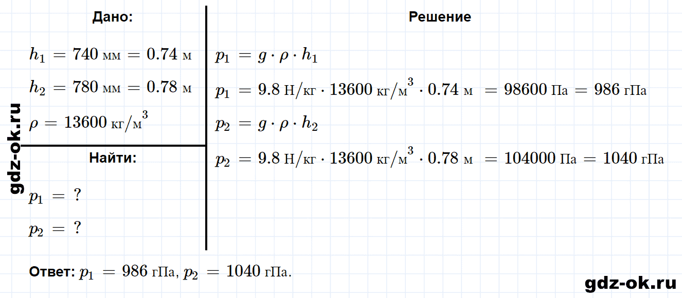 ГДЗ, решение номера 4 упражнение 21 из учебника по физике 7 класс Перышкин 2013-2019