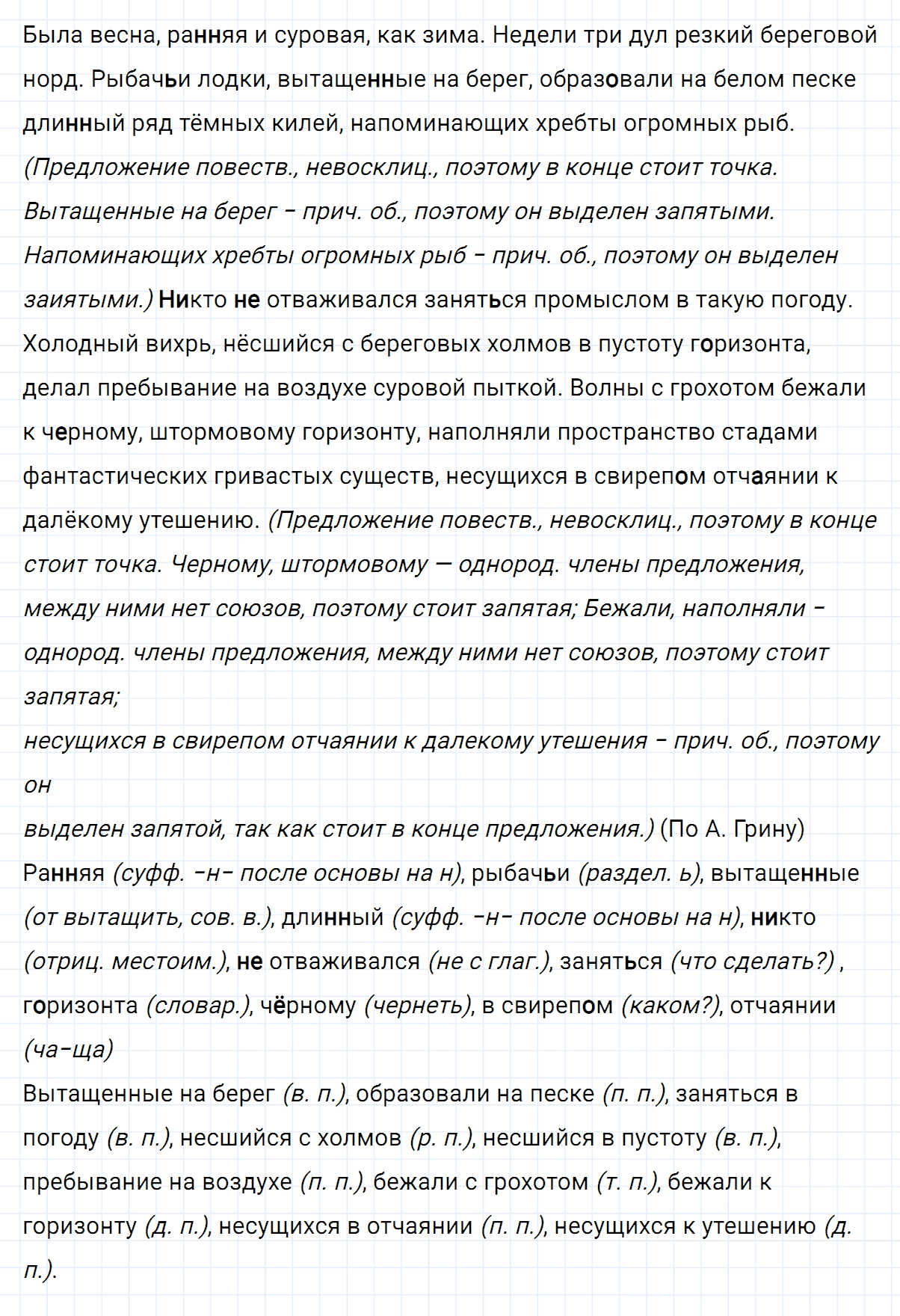 Упражнение номер 352 из ГДЗ по русскому языку 7 класс Ладыженская, Баранов