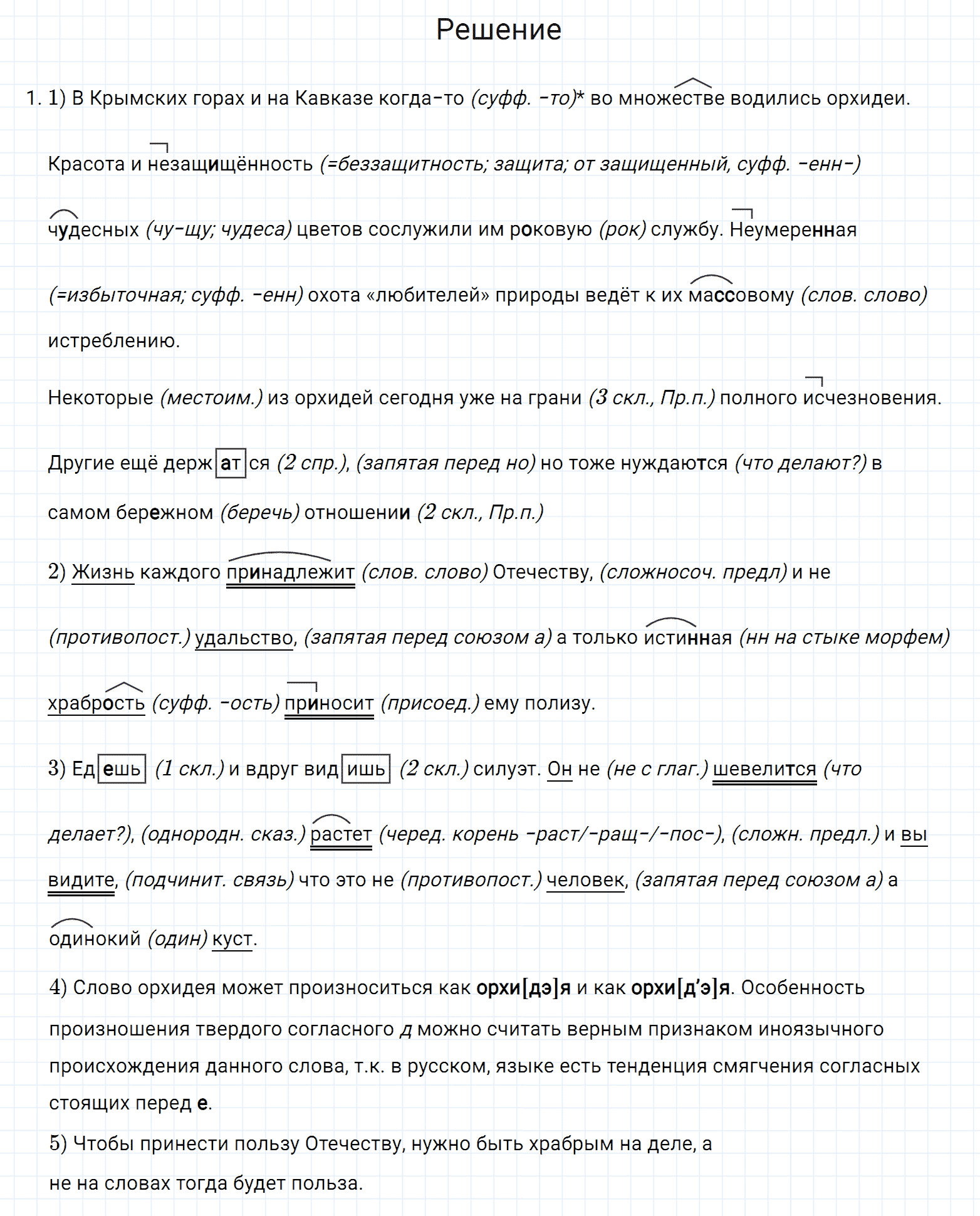 Упражнение номер 126 из ГДЗ по русскому языку 7 класс Разумовская, Львова