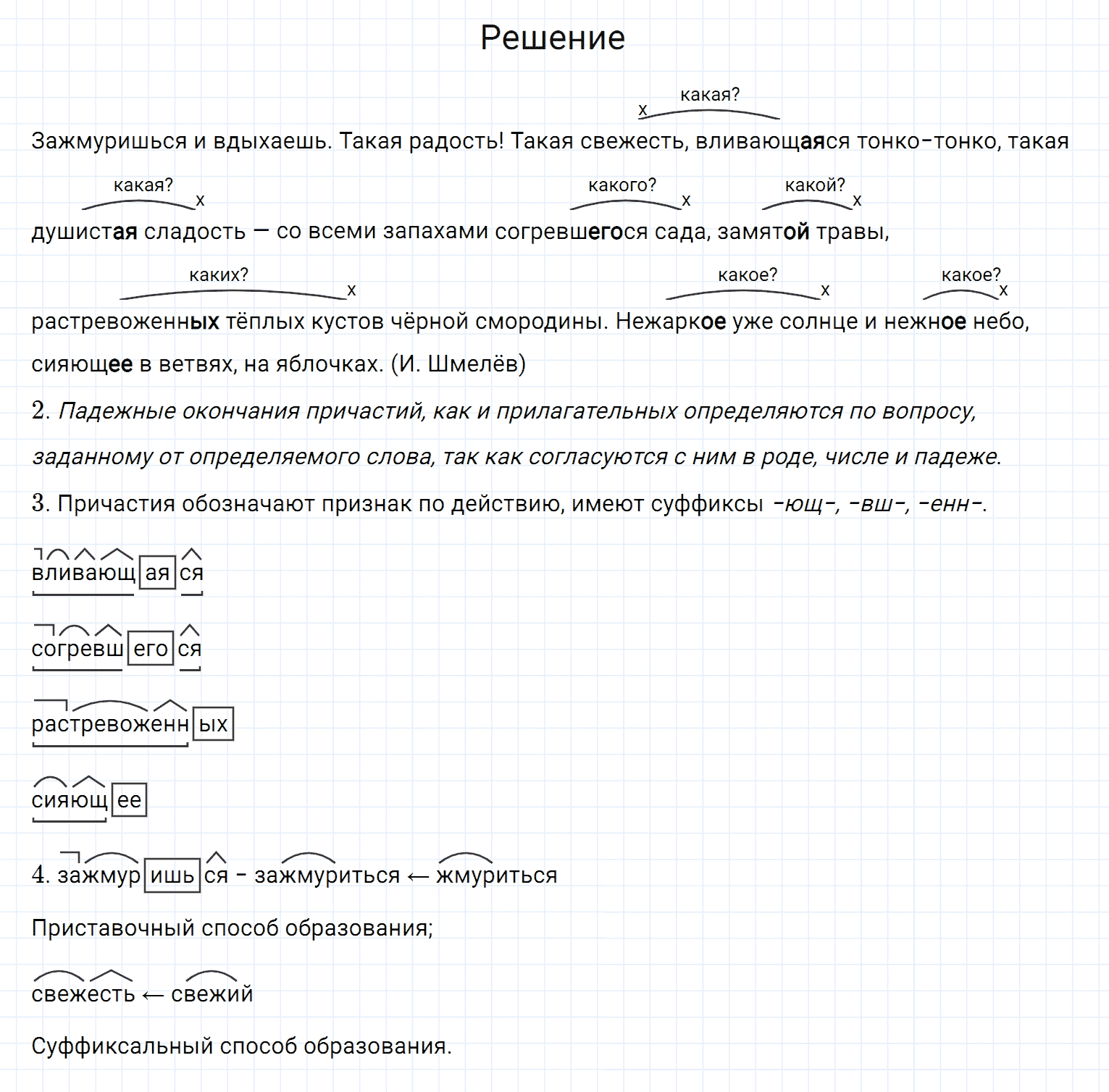 Упражнение номер 203 из ГДЗ по русскому языку 7 класс Разумовская, Львова