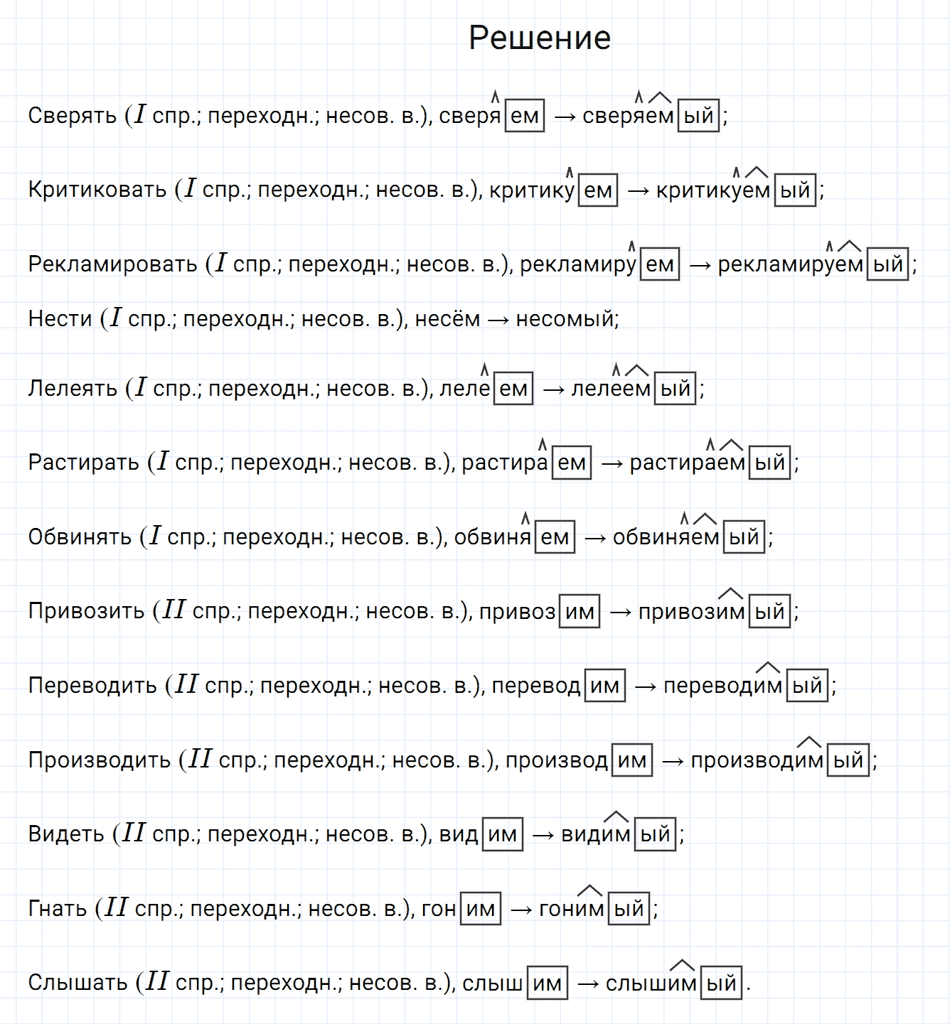 Упражнение номер 222 из ГДЗ по русскому языку 7 класс Разумовская, Львова