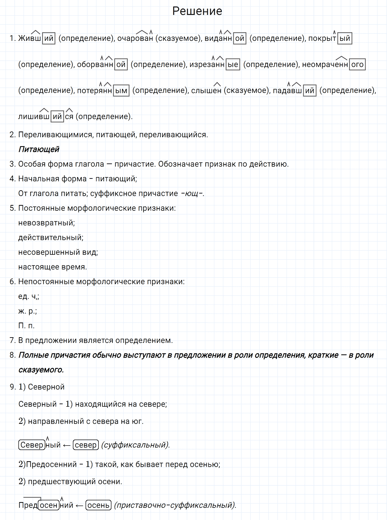 Упражнение номер 243 из ГДЗ по русскому языку 7 класс Разумовская, Львова