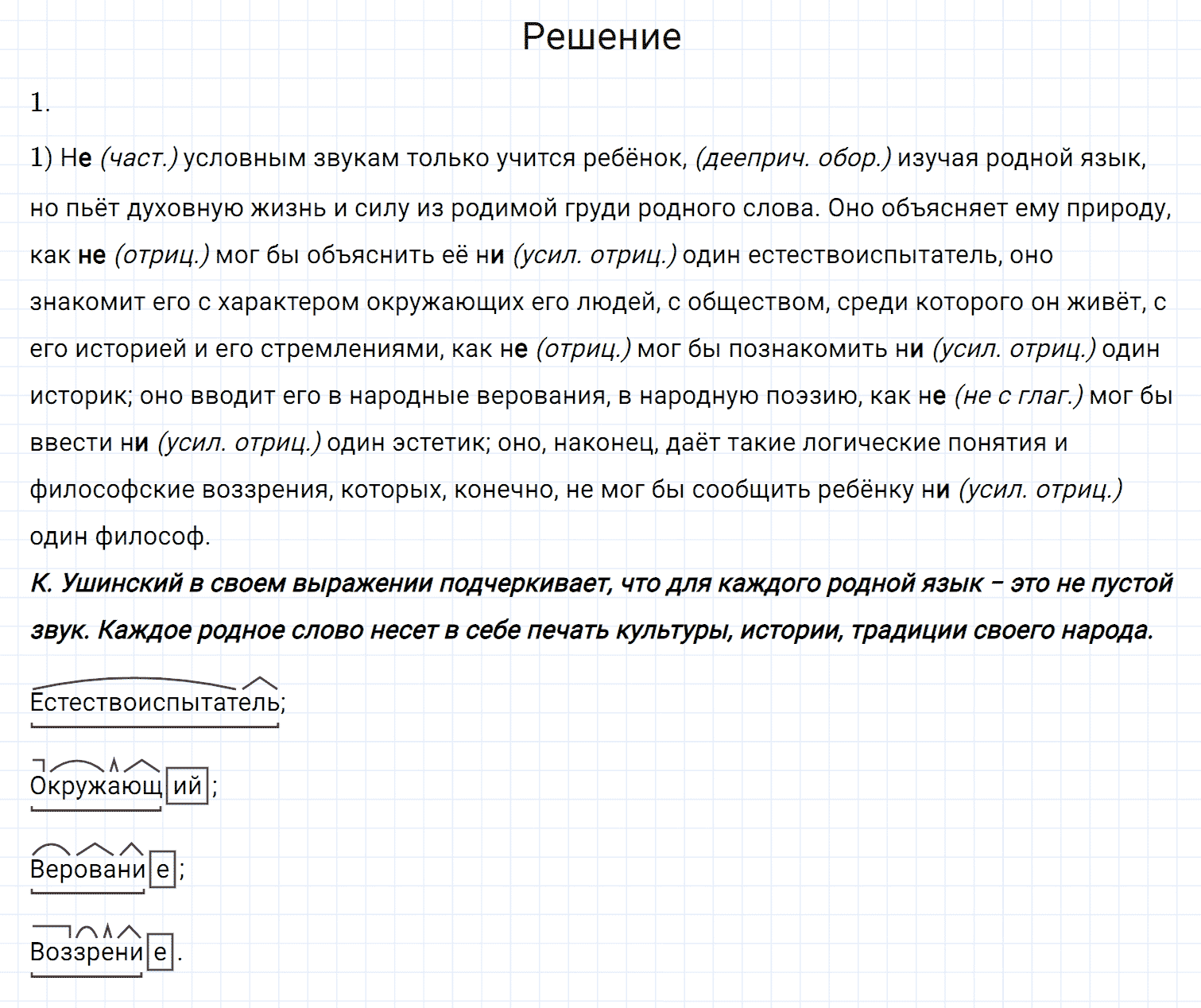 Упражнение номер 521 из ГДЗ по русскому языку 7 класс Разумовская, Львова