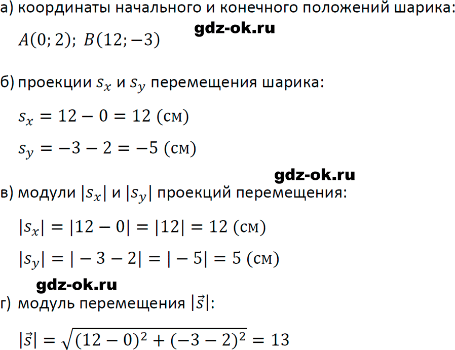ГДЗ, задача для повторения 2 из учебника по физике 9 класс Перышкин, Гутник 2023-2025