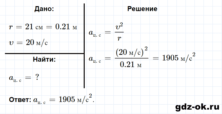 ГДЗ, решение упр. 18 номер 1 из учебника по физике 9 класс Перышкин, Гутник 2014-2017