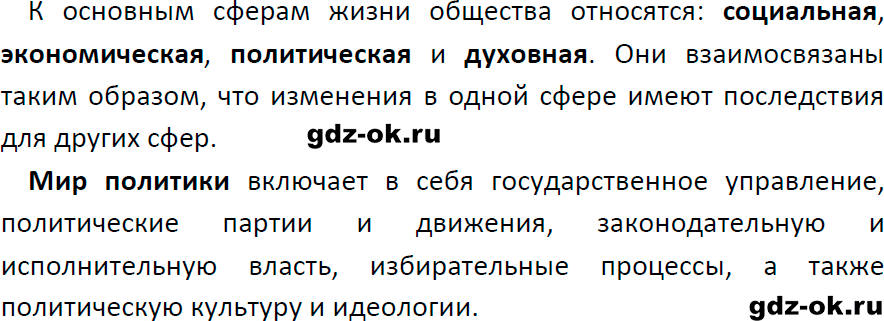 Решение заданий со страницы 6 учебник из ГДЗ по обществознанию 9 класс Боголюбов, Лазебникова - фрагмент 2